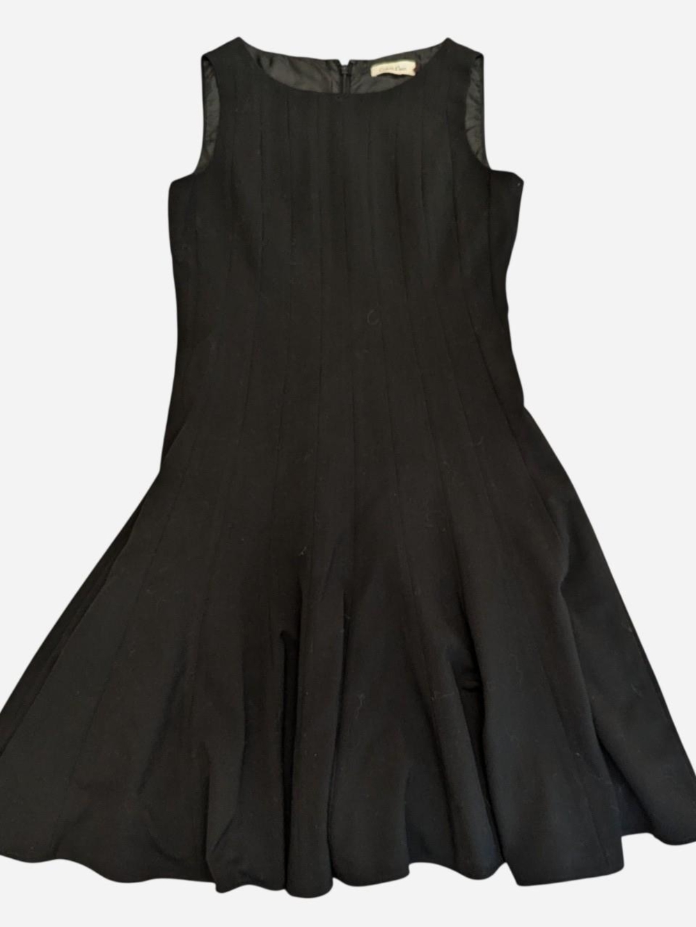 Calvin Klein Black Sleeveless Fit & Flare Dress